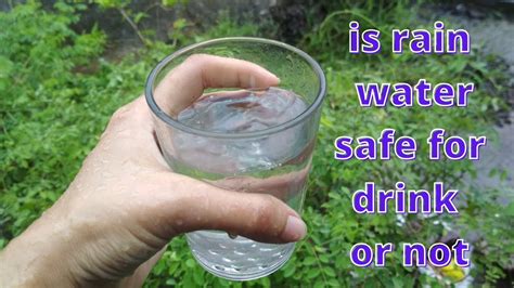Is rain water safe to drink. Things To Know About Is rain water safe to drink. 